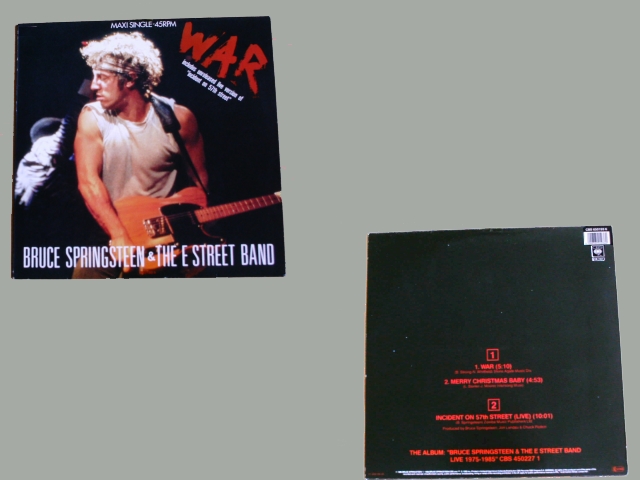 Bruce Springsteen - WAR / MERRY XMAS BABY - INCIDENT ON 57TH STREET